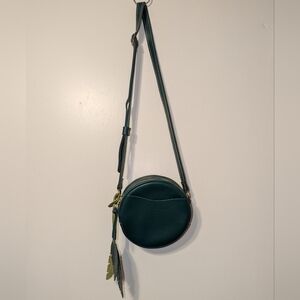 Portland Leather Goods Small Circle Crossbody in Peacock